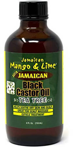 Jamaican Mango & Lime Black Castor Oil Tea Tree 118 Ml Olio Di Ricino Giamaicano Con Tea Tree Olio Lenitivo per Pelle E Capelli Secchi