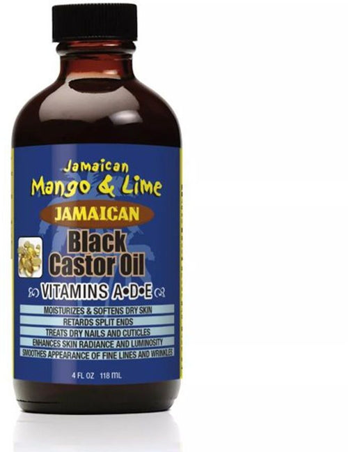 JAMAICAN MANGO & LIME BLACK CASTOR OIL VITAMINS A,D&E 4oz PAESE DI ORIGINE USA.