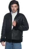 James---Giacca-Uomo-Nero-in-vero-montone-Shearling-con-Cappuccio