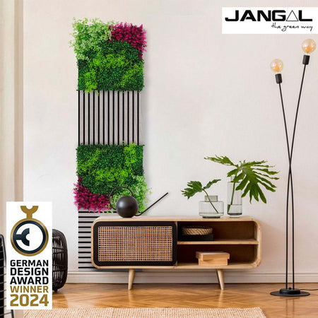 JANGAL-Pannelli-acustici-Modulabili-in-FLORA-sintetica-ULTRAREALISTICA-52x52cm-mod.-PINK-MIXED