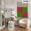 JANGAL-Pannelli-acustici-Modulabili-in-FLORA-sintetica-ULTRAREALISTICA-52x52cm-mod.-PINK