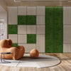 JANGAL-Parete-acustica-a-pannelli-Modulabile-LAMELLI-52x52cm-rivestiti-vero-ROVERE-mod.-FANAL-OAK