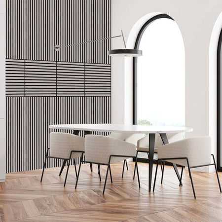 JANGAL-Parete-acustica-a-pannelli-Modulabile-LAMELLI-52x52cm-rivestiti-vero-ROVERE-mod.-OULANKA-OAK