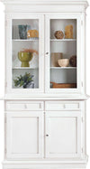 JAQUELINE---credenza-con-vetrina-in-legno-massello-105x42x205-Bianco-Milani-Home