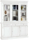 JAQUELINE---credenza-con-vetrina-in-legno-massello-156x42x205-Bianco-Milani-Home