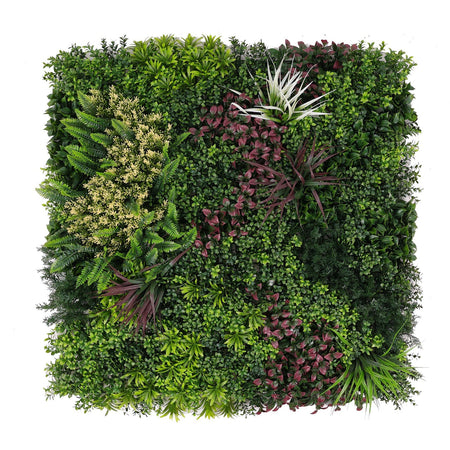 Siepe artificiale "Amazzonia" per esterno e giardino da 100 x 100 cm