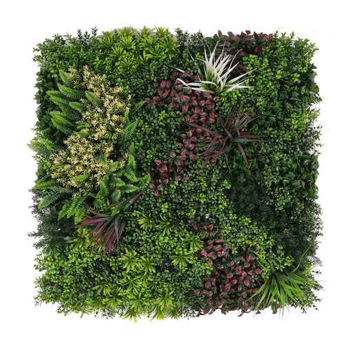 Siepe artificiale Amazzonia per esterno e giardino da 100 x 100 cm