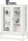 JASMINE---credenza-con-vetrina-in-legno-massello-96x36x116-Bianco-Milani-Home