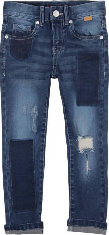 Jeans Bambino Strappati con Cuciture Elastico in Vita Regolabile Pantaloni Lunghi Denim Estivi Bimbo in Cotone Blu Scuro Sportivi Casual pantalone bambino/ragazzo Piccole Canaglie - Tropea, Commerciovirtuoso.it