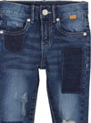 Jeans Bambino Strappati con Cuciture Elastico in Vita Regolabile Pantaloni Lunghi Denim Estivi Bimbo in Cotone Blu Scuro Sportivi Casual pantalone bambino/ragazzo Piccole Canaglie - Tropea, Commerciovirtuoso.it