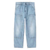 CARHARTT WIP jeans carhartt wip og double knee pant - blue burst washed da donna