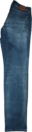 Jeans uomo Jeckerson denim 5 tasche con toppe alcantara
