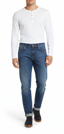 Jeans uomo PT 05 - Denim Grunge relaxed fit - tasca a filo