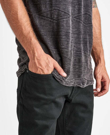 Jeans Uomo Roark Hwy 133 Slim Fit Broken Twill Jean Neri Con Tasche Moda/Uomo/Abbigliamento/Jeans Snotshop - Roma, Commerciovirtuoso.it