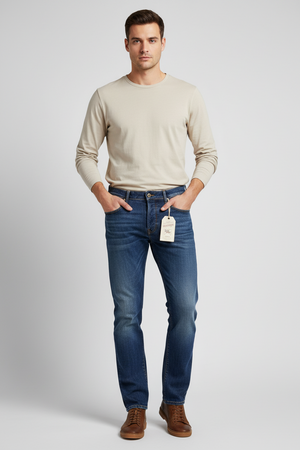 Jeans Uomo Roy Rogers - Elias - Denim 5 Tasche 98% Cotone