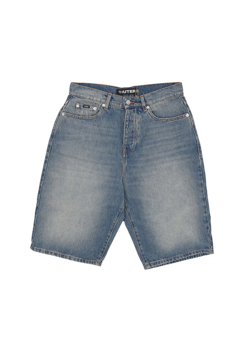 IUTER Jeans Corto Uomo Baggy Denim Shorts Medium Blue da uomo