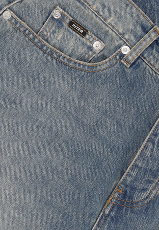 IUTER Jeans Corto Uomo Baggy Denim Shorts Medium Blue da uomo