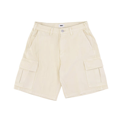 OBEY Jeans Corto Uomo Bigwig Baggy Denim Cargo Short Clay da uomo