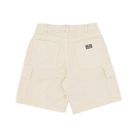 OBEY Jeans Corto Uomo Bigwig Baggy Denim Cargo Short Clay da uomo