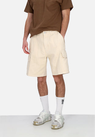 OBEY Jeans Corto Uomo Bigwig Baggy Denim Cargo Short Clay da uomo