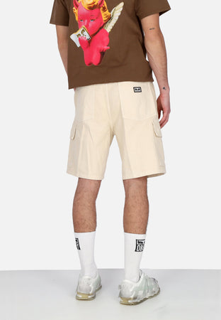 OBEY Jeans Corto Uomo Bigwig Baggy Denim Cargo Short Clay da uomo