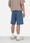 OBEY Jeans Corto Uomo Bigwig Baggy Denim Short Light Indigo da uomo