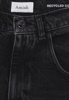 AMISH Jeans Donna Butterfly Denim Black da donna