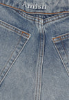 AMISH Jeans Donna Roll Up Denim da donna