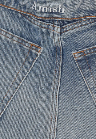 AMISH Jeans Donna Roll Up Denim da donna
