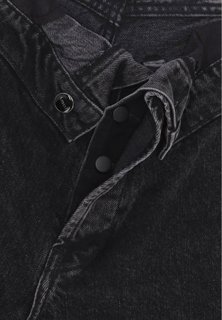 AMISH Jeans Donna Roll Up Denim Black da donna