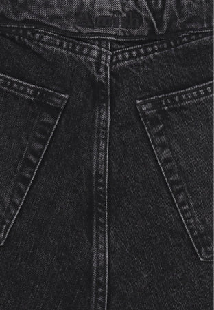 AMISH Jeans Donna Roll Up Denim Black da donna