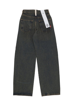 AMISH Jeans Donna W Danielle Denim Green Dirty da donna