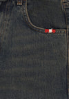 AMISH Jeans Donna W Danielle Denim Green Dirty da donna