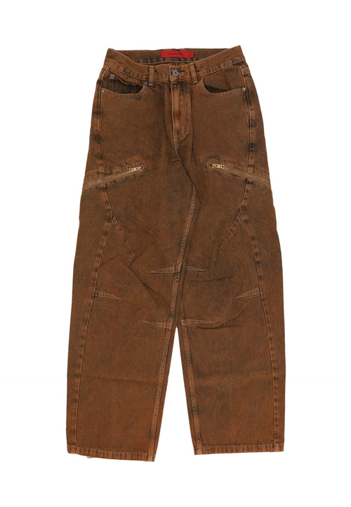 ACUPUNCTURE Jeans Uomo Acu Cargo Pant Brown da uomo