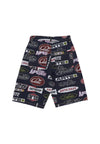 ARTE Jeans Uomo Allover Print Short Dark Denim da uomo