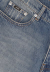 IUTER Jeans Uomo Baggy Denim Pants Medium Blue da uomo