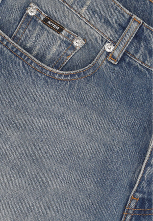 IUTER Jeans Uomo Baggy Denim Pants Medium Blue da uomo
