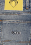 IUTER Jeans Uomo Baggy Denim Pants Medium Blue da uomo