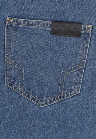 DOLLY NOIRE Jeans Uomo Denim 5 Pockets Pants Medium Indigo da uomo