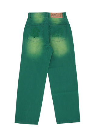 BILLIONAIRE BOYS CLUB Jeans Uomo Garment Dyed Denim Pant Green da uomo