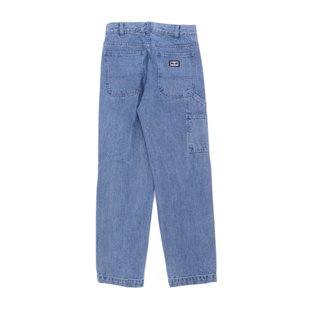 OBEY Jeans Uomo Hardwork Carpenter Denim Pant Light Indigo da uomo