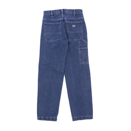OBEY Jeans Uomo Hardwork Carpenter Denim Pant Stonewash Indigo da uomo