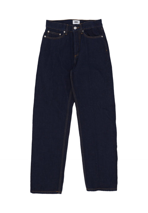 OBEY Jeans Uomo Hardwork Denim Rinse Indigo da uomo