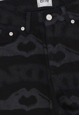 ARTE Jeans Uomo Heart Printed Pants Black da uomo