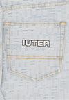 IUTER Jeans Uomo Jacquard Loose Denim Light Blue da uomo