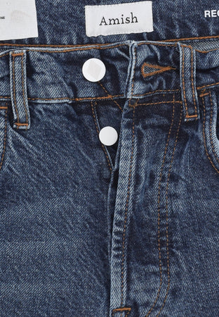 AMISH Jeans Uomo Jeremiah Straight Denim da uomo