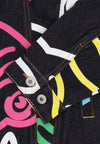ICE CREAM Jeans Uomo Jumbo Running Dog Denim Jacket Black/multi da uomo