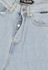 IUTER Jeans Uomo Loose Denim Pants Light Blue da uomo