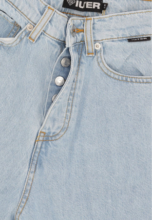 IUTER Jeans Uomo Loose Denim Pants Light Blue da uomo