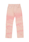 BILLIONAIRE BOYS CLUB Jeans Uomo Mountain Print Astro Denim Pant Pink da uomo